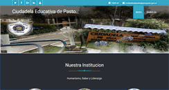 Desktop Screenshot of ciudadeladepasto.edu.co